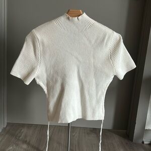 Cream Open Back/Tie Top - Size M